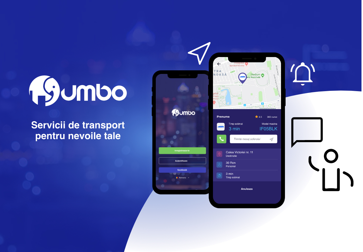 Jumbo Drive - Aplicatie Android & iOS Ride Sharing
